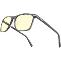 Gunnar Hayward Computerbrille aus Teakholz mit bernsteinfarbenen Gläsern