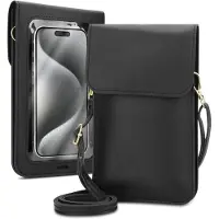 Cadorabo Handytasche für Samsung Galaxy S25 Edge Hülle Umhängetasche in Schwarz | Gr.: onesize