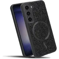 Cadorabo Hülle für Samsung Galaxy S23 PLUS Glitzer Schutzhülle in Schwarz | Gr.: onesize