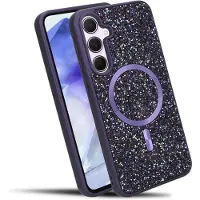 Cadorabo Hülle für Samsung Galaxy A55 5G Glitzer Schutzhülle in Lila | Gr.: onesize