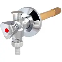Markenlos Außenarmatur frostsicher 1-2'' DVGW- Rohrbelüfter mit Steckschlüssel und Dreikanthaubengriff
