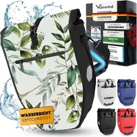 Valkental Fahrradtasche für Gepäckträger, wasserdichte Gepäckträgertasche - ValkBasic 28L spring edition
