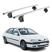 Aurilis Alu Dachträger für Renault Laguna I 1994-2001 T-Nut 75 kg 2tlg Silber