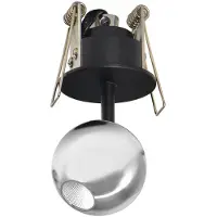 Beneito Faure Mini Bora LED-Einbaustrahler, 4,5 W, 38° Abstrahlwinkel, 2700 K, silberfarben, verstellbar -