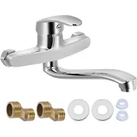 OEM Drehbarer Einhebelmischer 24cm Edelstahl für Küche Bad