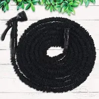 OEM Gartenschlauch mit 7 Modi Wasserpistole, 22m schwarz, verlängerbar