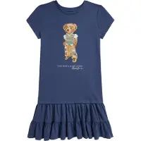 Ralph Lauren Kleid - Alt Royal m. Print - - 5 Jahre (110) - Kleider