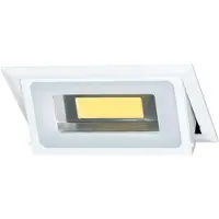 Beneito Faure Bonn 40W 3000K 100º LED-Einbaustrahler für die Decke, indirektes Umgebungslicht für Innenräume, mattweiße Ausführung -
