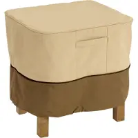 Famanu Ottomane Abdeckung Wetterfest 66x66 cm Kiesel