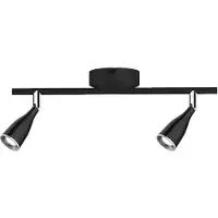 V-TAC VT-810 9W LED-Wandleuchte schwarz verstellbarer Kopf Wandleuchte 2 Strahler natürliches weißes Licht 4000K IP20 - SKU 218269