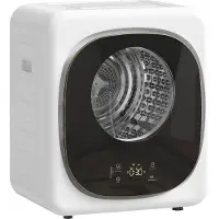 HOMCOM Mini Wäschetrockner mit 5 Programm 800 W 4 kg bis zu 60℃ Weiß