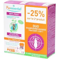 Puressentiel Anti-Läuse Shampoo Behandelnde Maske 2 in 1 Packung mit x 15,3x16,3x6,5 cm