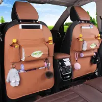Alle Hersteller 1PC Auto Trunk Seat Back Organizer Tidy Pocket Kinder Spielzeug Kunstleder Aufbewahrungstasche Halter - Wein Rot