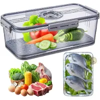 Unyqoos Brotdose mit Luftzirkulation & Frische-Timer, Kunststoff, kompakt 33 x 18 x 11 cm – versiegelter Brotbehälter für Brot, Brötchen & Sandwiches