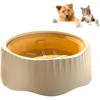 Unyqoos Futternapf für Hunde & Katzen, lebensmittelechtes Polypropylen, Anti-Rutsch-Basis, 2‑in‑1 Slow‑Food-Design für langsames und normales Füttern