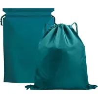 Unyqoos wasserdichter Kordelzug-Rucksack für Sport, Reise & Alltag – leicht, kompakt faltbar, matte Oberfläche, robustes nicht ausfransendes Zugband