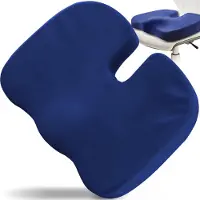 Unyqoos Ergonomisches Sitzkissen mit Memory-Schaum – orthopädische Sitzauflage für Büro, Auto & Zuhause, entlastet Rücken und Steißbein