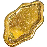 Unyqoos Keramikschale in Wolkenform – dekorative Aufbewahrung für Schmuck & Accessoires, weiß mit goldenen Akzenten, aus hochwertigem Keramik