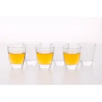 Unyqoos 6er-Set Shotgläser 45 ml – spülmaschinenfestes, klares Glas für Party, Bar & festliche Anlässe