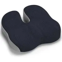 Unyqoos Orthopädisches ergonomisches Sitzkissen U‑Form 45 x 40 x 9 cm, hochwertiger Memory‑Schaum, waschbarer Bezug, Anti‑Rutsch – Büro & Auto