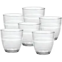 Unyqoos 6er-Set Espressogläser 90 ml aus gehärtetem Glas, ohne Füllstrich, spülmaschinenfest – für Haushalt & Gastronomie