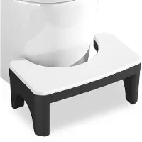 Unyqoos Toilettenhocker – kompakter, multifunktionaler WC‑Hocker mit rutschfester Oberfläche, platzsparend & leicht zu reinigen, fördert natürliche Hockhaltung