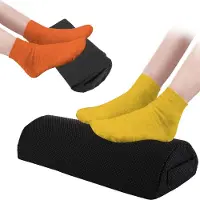 Unyqoos Ergonomisches Fußstützkissen aus hochdichtem Memory‑Schaum 40×20×10 cm – Fußbank für Büro & Zuhause, fördert Haltung, abnehmbarer waschbarer Bezug