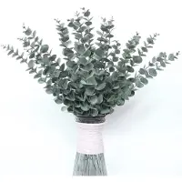 Unyqoos 36er-Set künstliche Eukalyptuszweige, 15 Inch, flexibler hochwertiger Kunststoff, UV-beständig & wasserdicht, realistische Blätter für Deko & Blumen