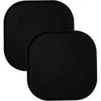 Unyqoos Silikon-Futtermatten 2er-Set, schwarz 26×26 cm – rutschfest, wasserdicht, BPA-frei, hygienische Futtermatte für Haustiere