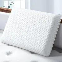 Unyqoos Ergonomisches Kopfkissen für Seitenschläfer – Gel‑Memory‑Schaum, waschbarer Bezug (100% Polyester), 60 x 40 cm, Höhe 13 cm, mittelfeste Stützung,
