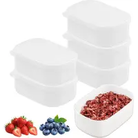 Unyqoos 6er-Set Frischhaltedosen 280 ml – kleine, wiederverwendbare Aufbewahrungsdosen mit Deckel, quadratisch stapelbar, BPA-frei, ideal für Snacks