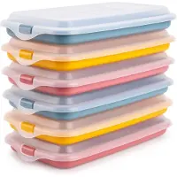 Unyqoos Frischhaltedose 24,8×14,4×3,3 cm – stapelbar, abnehmbarer Deckel, mikrowellenfest bis 100°C, gefrierfest -40°C, spülmaschinenfest, BPA‑frei, Europe