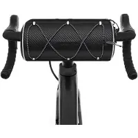 Unyqoos Wasserdichte Lenkertasche 2,4 L für E‑Bike, MTB & Rennrad, 600D Polyester, reflektierende Streifen, Schnellbefestigung mit verstellbaren Gurten, Schultergurt