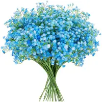 Unyqoos 24er-Set künstliche Blumen 52 cm – realistische Kunststoff-Blüten mit kunststoffummanteltem Draht, Deko für Hochzeit, Feier & Zuhause