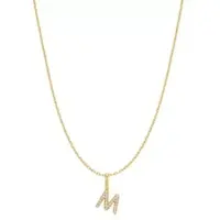 Ania Haie - NECKLACE - STARLIT DROPS - Letter ''M'' Initial - gold