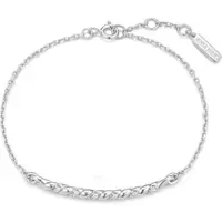 Ania Haie - BRACELET - RIPPLE JOY - Textured Chain - silber
