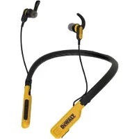 DeWalt Magnetische Bluetooth Nackenbügel Kopfhörer mit 30h Akku, Geräuschreduzierung, Freisprech-Mikrofon, IPX6 Schutz, komfortables Neckband Design