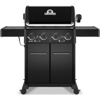 BROIL KING Gasgrill Crown 490 Shadow - 4 Brenner mit Seitenkocher