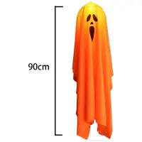 Crrynuo Halloween-Lichterkette Geister, LED-Lichterkette zum Aufhängen, Geisterbeleuchtung für Halloween-Gartenpartys, Fenster