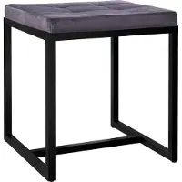 CLP Sitzhocker Barci mit schwarzem Gestell, Farbe:schwarz, Grundmaterial:Kunstleder