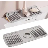 OEM Silikon Wasserhahnmatte - Spatbeschutzend - Grau - 37 cm
