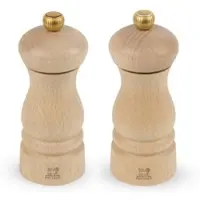 Peugeot 2er-Set CLERMONT Salz- und Pfeffermühle 13 cm Buche natur Zirlion