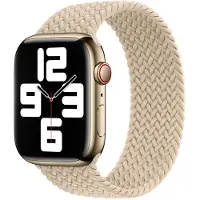 Apple Geflochtenes Solo Loop für Watch | 38/40/41/42 mm - Größe 6 - Beige