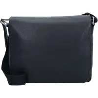 Leonhard heyden Leder Umhängetasche mit Laptopfach Berlin Messenger Bag Black schwarz