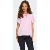 JDY Kurzarmbluse "JDYLIMA LIFE S/S TOP WVN NOOS" Viskose, loose fit