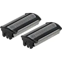 VHBW 2x Ersatz-Scherköpfe kompatibel mit Philips TT2020, TT2010, TT202, TT2000/43, TT2000, TT2000/10, SGB315 Elektrorasierer, Schwarz Silber