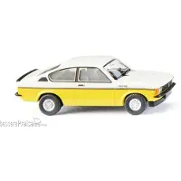 Wiking H0 (1:87) 022902 - Opel Kadett C Coupe GT/E - weiß/gelb Modellbahn