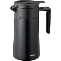 Hario doppelwandige Thermokanne mit Keramikbeschichtung, 800 ml – Weiß