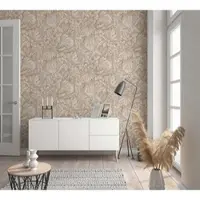 Marburg Vliestapete botanisch floral matt Blattmuster, moderne Tapete für Wohnzimmer Schlafzimmer Küche