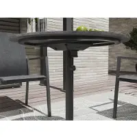 Mwh Flip Klapptisch Aluminium/HPL rund Ø78 cm